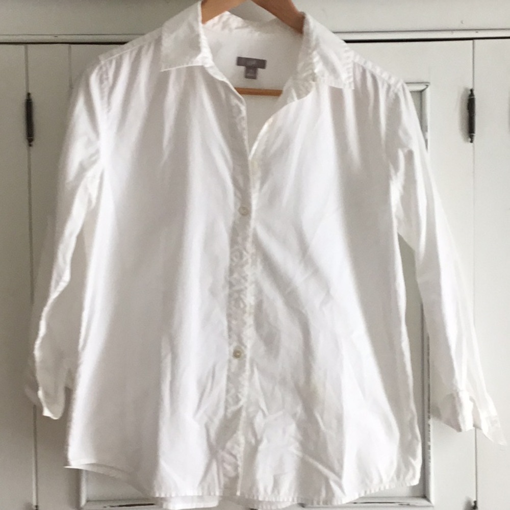 J.Jill White Button Down Shirt Size XSP